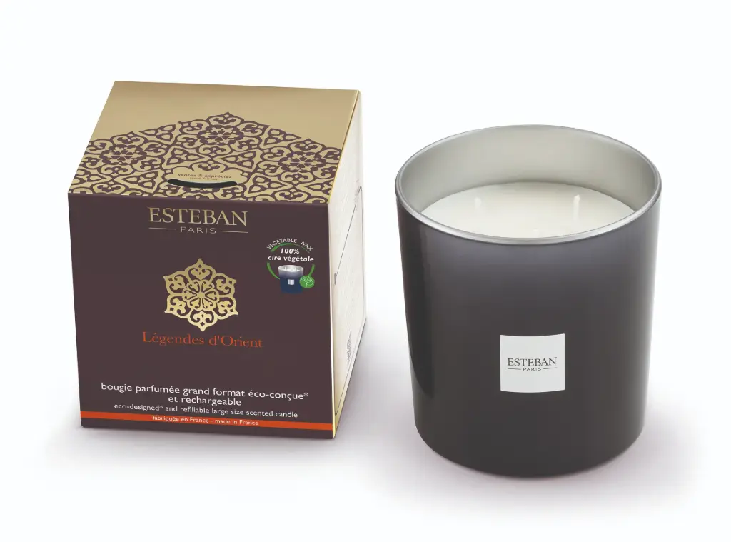 Bougie 'Légendes d'Orient' 450gr rechargeable