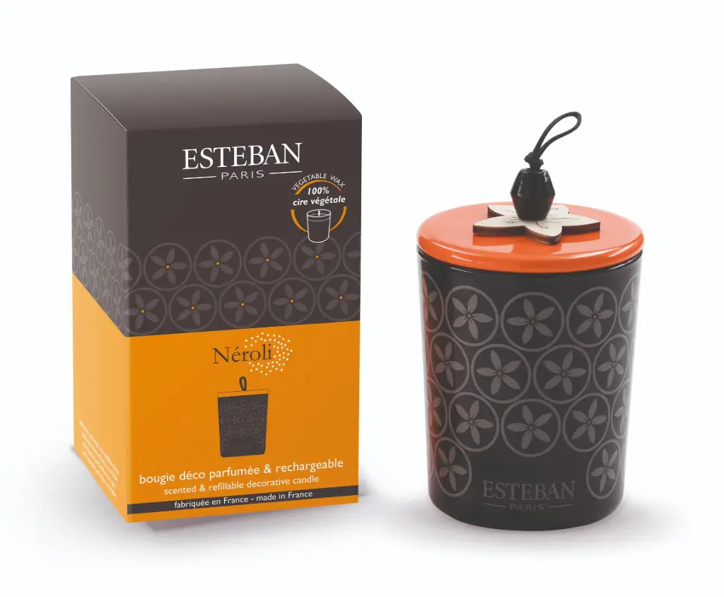 Bougie décorative ‘Néroli’ 180gr rechargeable