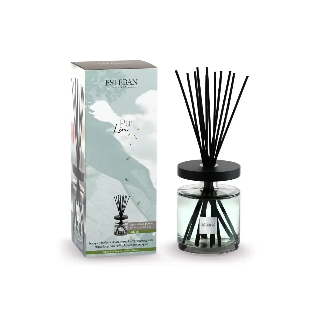 Bouquet ellipse 'Pur Lin' + recharge 500ml