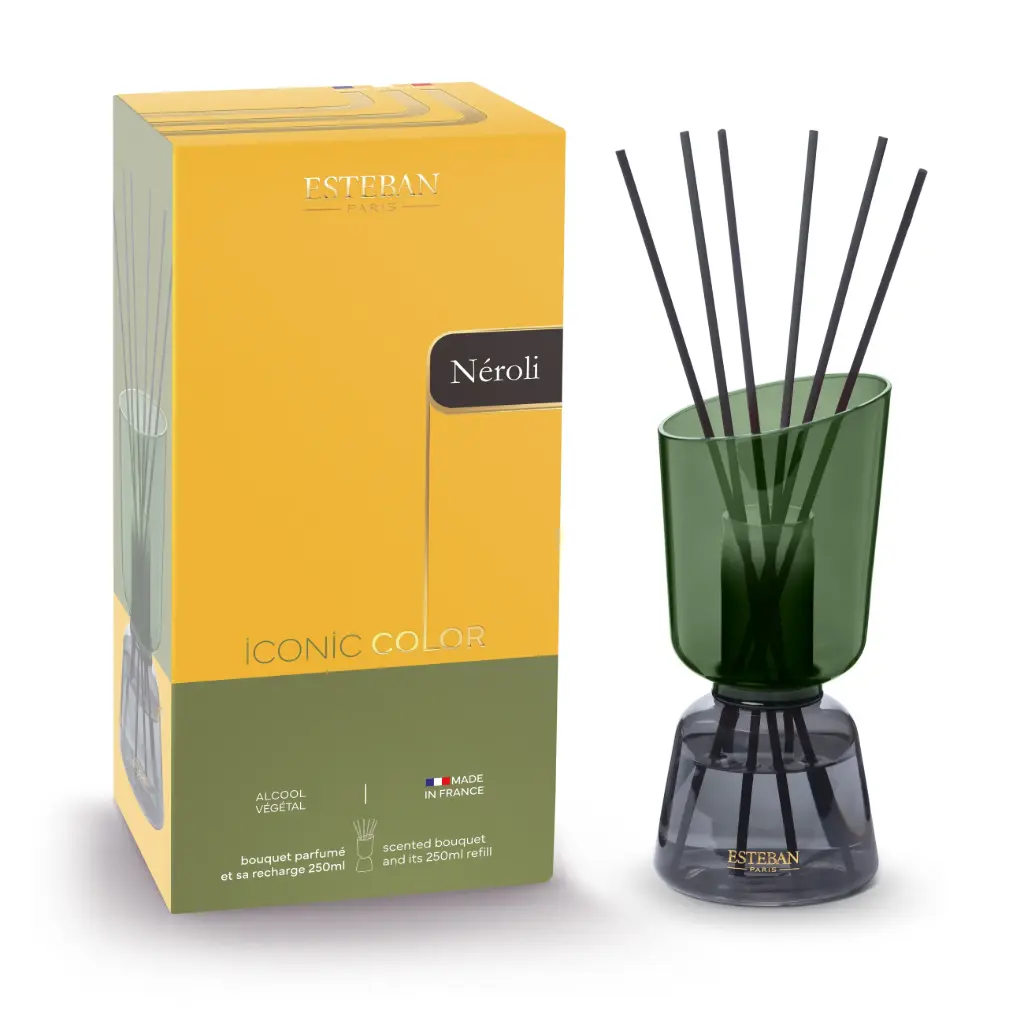 Bouquet 'Iconic Color - Neroli' Vert + Recharge 250ml