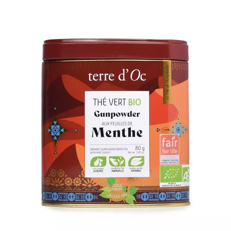 Thé Vert Touareg Gunpowder Menthe FFL - 80gr - Bio