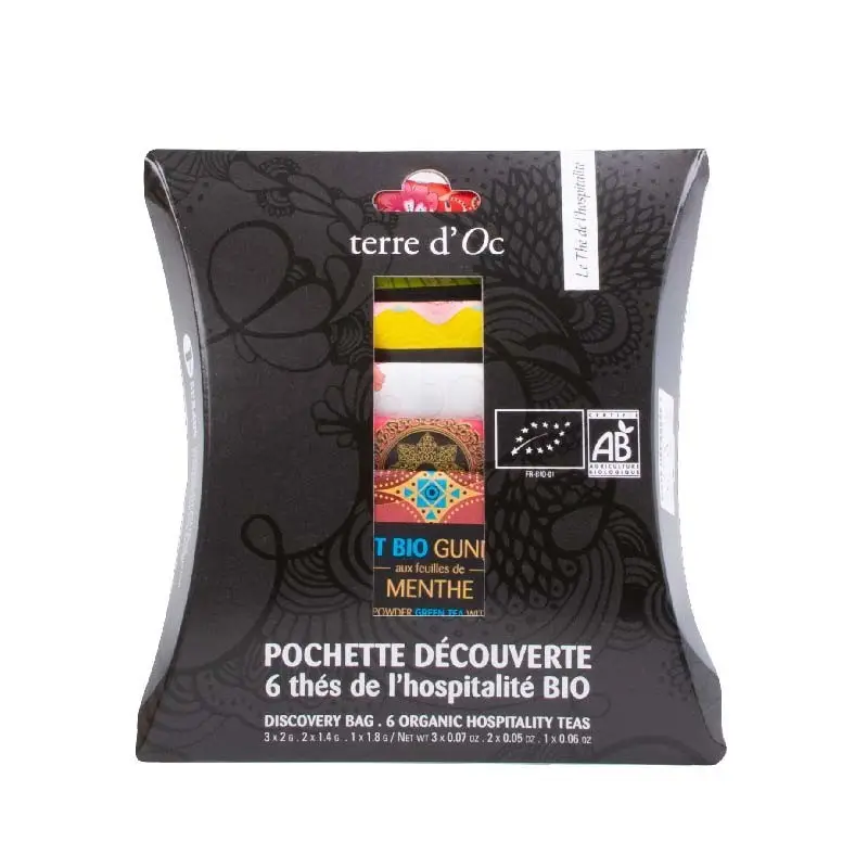 Pochette découverte 6 thés Hospitalité - Bio