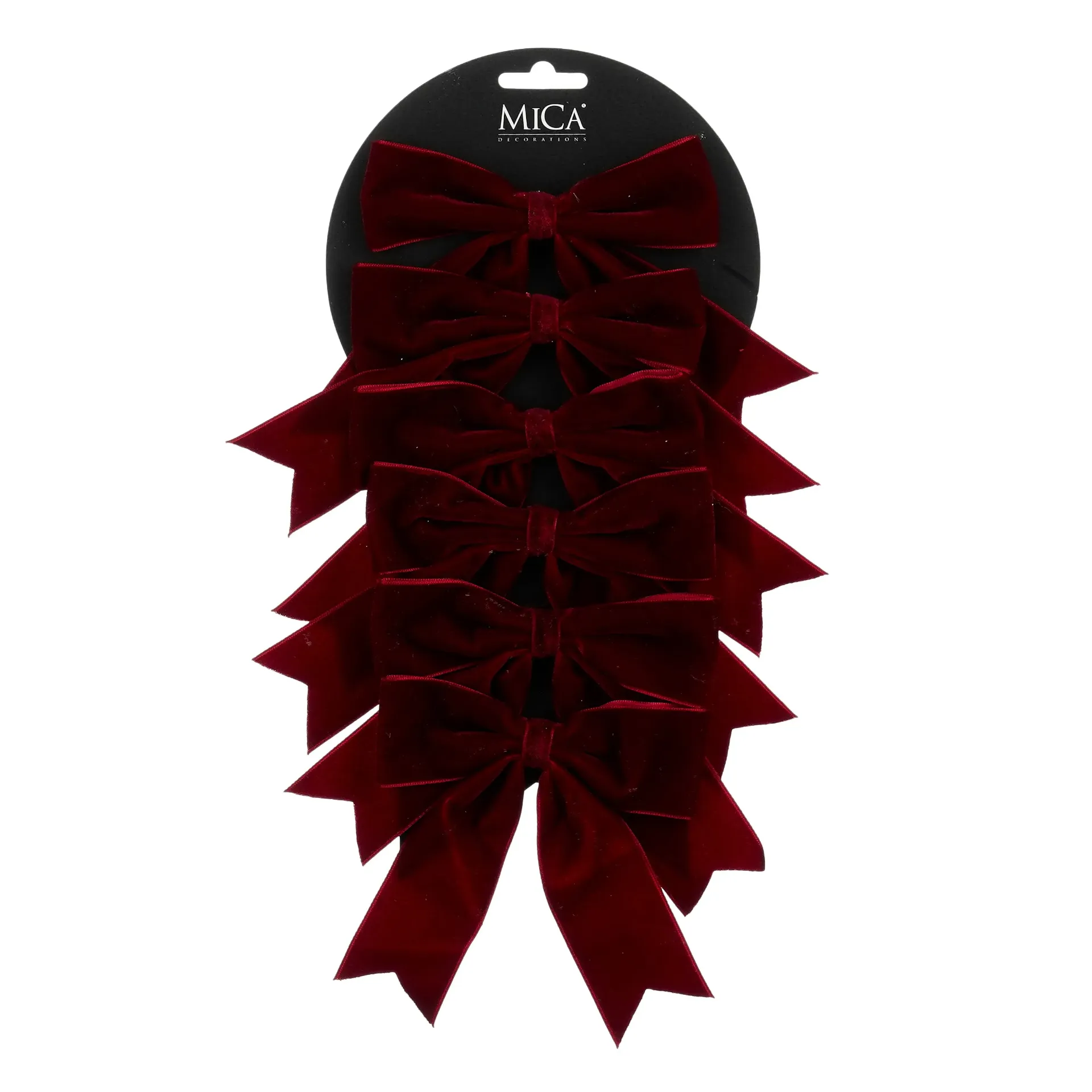 Noeud rouge foncé 14cm 6pcs