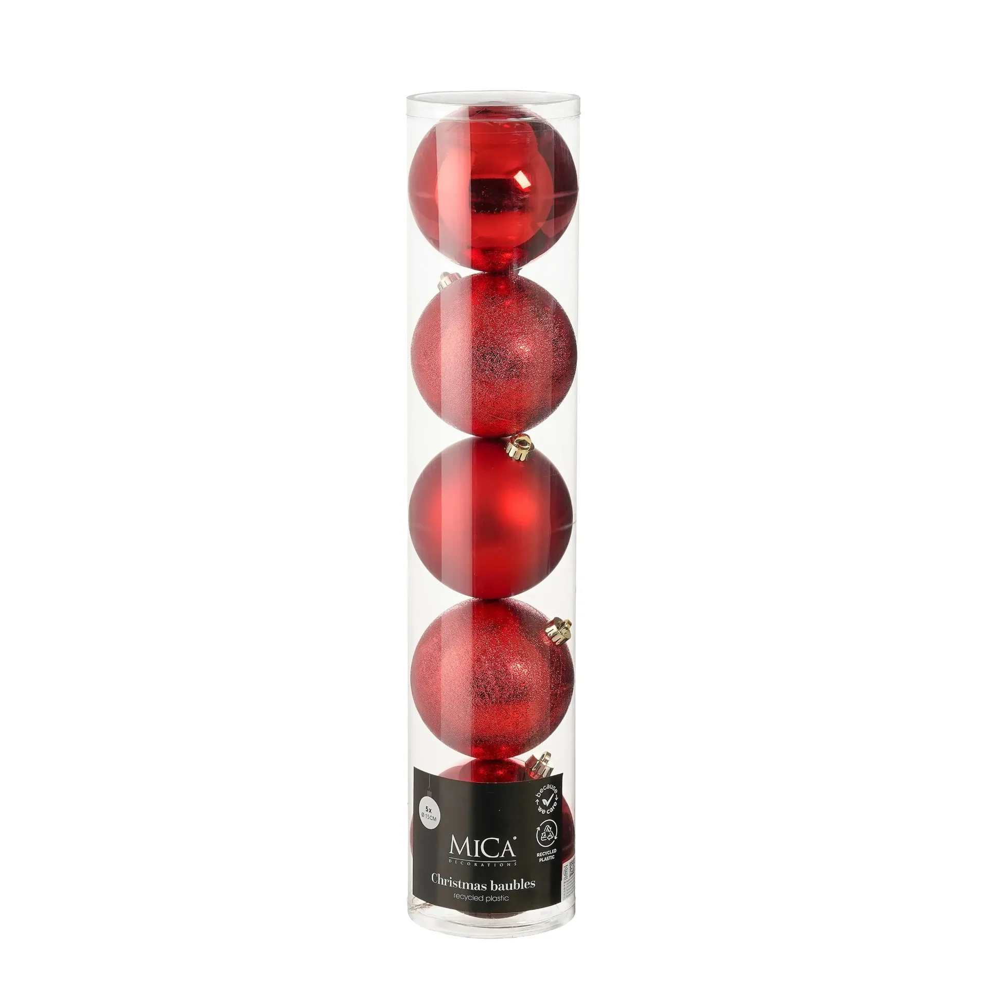 Set Boule ø15cm rouge 5pcs incassable