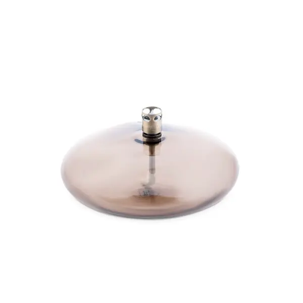Lampe à huile 'Galet'  Champagne ø14,5x6cm laiton