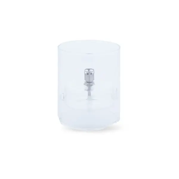 Lampe à huile 'Windshelter' galet ø10x12cm transparent chromé